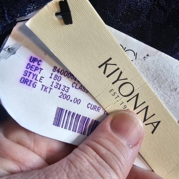 NWT Kiyonna blue lace dress size 3X - Picture 8 of 8